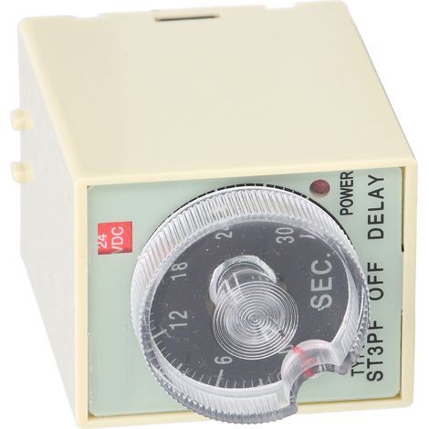 30-Sekunden-Zeitrelais ST3PF, Ausschaltverzögerung, 200–220 V Eingang, 24 V Ausgang für automatische Steuerung (1/5)