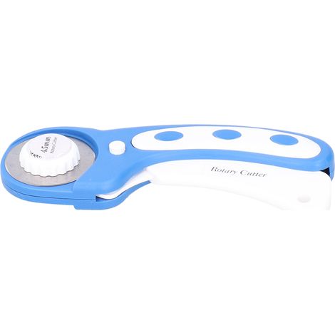 Cutter rotatif 1.8 pouces avec lame de précision pour couper papier, tissu, cuir - Idéal pour couture, artisanat DIY et travaux de précision (1/5)