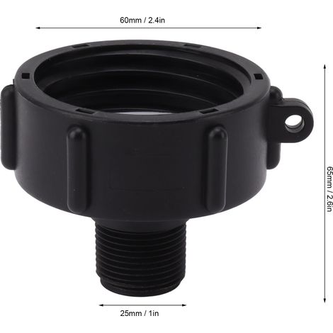 Raccord étanche pour citerne IBC, adaptateur filetage US 2 pouces pour tuyau de jardin, connecteur réservoir d'eau (1/5)