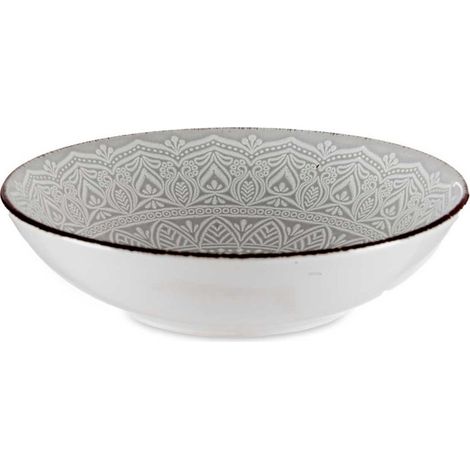 Tiefer Teller 20 cm, Mandalagrau (1/5)