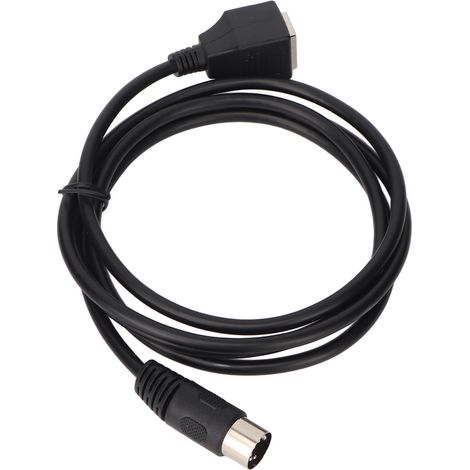 Câble DIN 5 broches vers RJ45, 1,5 m (4,9 pi), connecteur mâle 5 broches vers femelle RJ45, câble audio DIN pour câbles Ethernet, amplificateurs et tables de mixage (1/5)