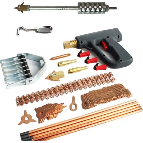 Kit extractor de dientes, juego de herramientas de 86 piezas, reparación de automóviles, multicolor (1/2)