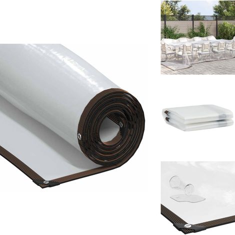 Bâche transparente avec œillets 4x6 m polyéthylène - Bâche Transparente - Bâches Transparentes - Bâche Claire - Bâche Transparente Robuste (1/5)