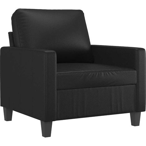 Maison Exclusive - Poltrona Nera 60 cm in Similpelle (1/5)