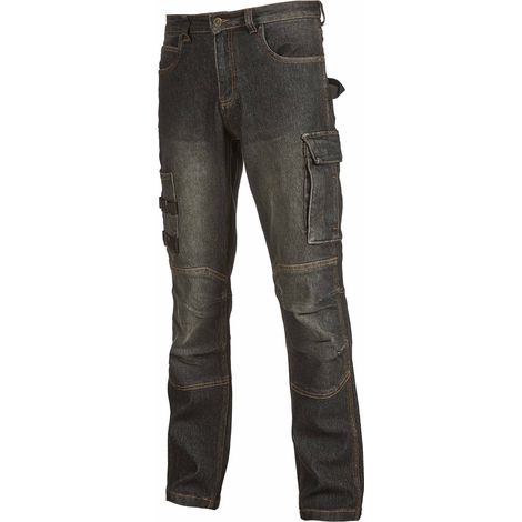 U-Power ST391BC Jeans da lavoro black carbon - L