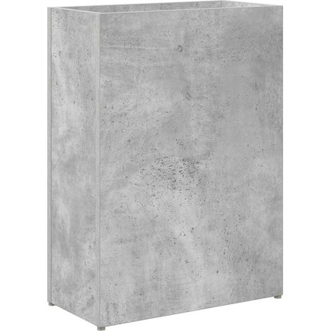 Umbrella Stand Concrete Grey 40 x 20 x 55.5 cm Engineered Wood vidaXL