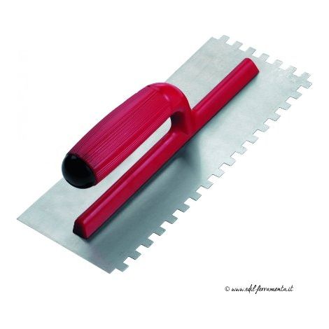 Rubi – Peigne acier 28 cm – Denture 8 x 8 mm pour finition précise – Manche ergonomique bicolore – Résistant à l'usure