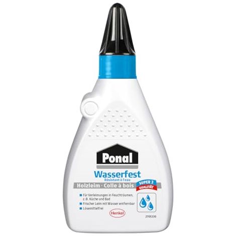 Cola para madera Ponal resistentee al agua, Modelo : Frasco de 225 g, Tipo PN18S