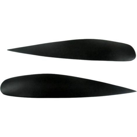 Pour Ralliart 2004-2006 Autocollant noir brillant pour phares avant, cache de paupières de phares-- (1/5)