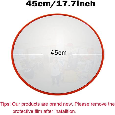 45CM Miroir de circulation Miroir de surveillance Miroir de sécurité Sortie (1/4)