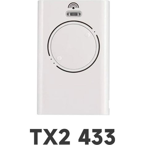 Telecomando universale per portali e porte garage – Codice rolling 433 MHz – Compatibile con sistemi FAAC, SOMFY, Nice – Modello XT2 bianco – Facile da programmare-lsw