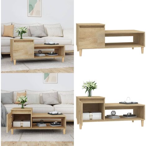 Couchtisch Sonoma-Eiche 100x50x45 cm Holzwerkstoff - Couchtisch - Wohnzimmerstil - Esszimmertisch - Holzmöbel - Holzwerkstoff - Home & Living (1/5)