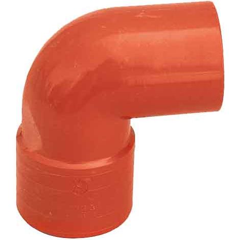 CURVA IN PVC ARANCIO 87,30° Ø 63 mm