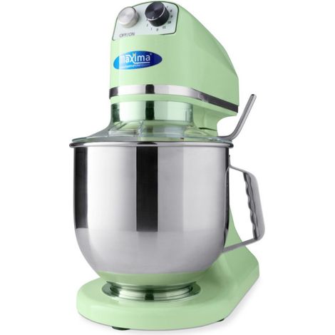 Mixer planétaire professionnel 7 L - 11 vitesses, 2 kg de pâte - vert