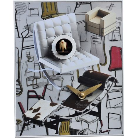 Orologio a Cucù da Parete 16,5x20x10 cm Pirondini Italia Design Chairs (1/2)