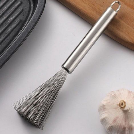 BelleRise - Spülbürste - Edelstahl - Ergonomischer langer Griff - Kratzfest - Küche (1/5)