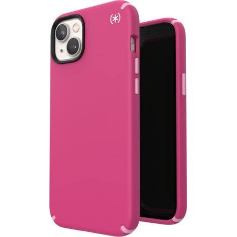 Étui antibactérien Speck Presidio2 Pro pour iPhone 15 Plus / 14 Plus (Rose numérique / Rose fleur / Blanc) (1/5)