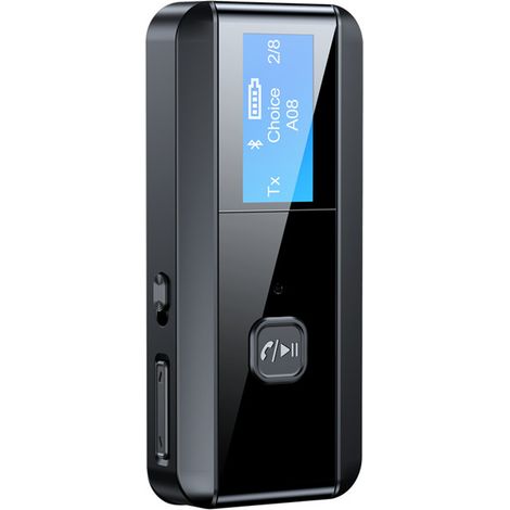 Bluetooth Adapter 5.0, 2-in-1 Bluetooth Receiver and Transmitter with Display, Car Bluetooth Hands-free Calling (1/4)