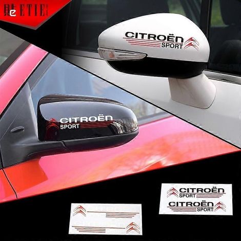 Autocollants réfléchissants pour rétroviseurs de voiture (1 paire) compatibles avec Citroën C3, C4, C5 et C6 (1/5)