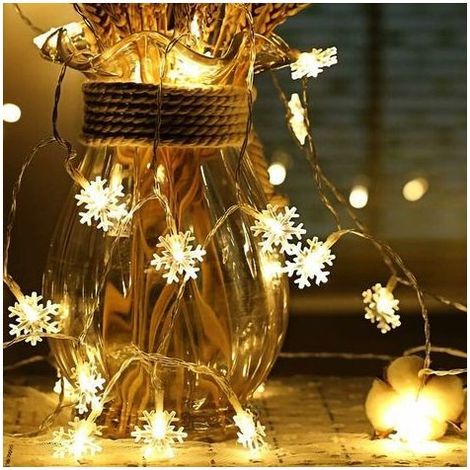 Rideau Lumineux, 40 LED, 6 m, Lumière Multicolore, Décor Noël, Jardin, Terrasse, Extérieur, Balcon, Mariage, Fête, Patio, Clôture, Intérieur, Chambre, Allée (1/5)