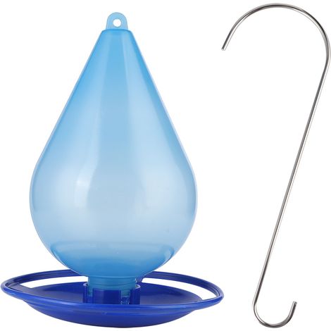 1 mangeoire à colibris Divers accessoire de portail, transparente en plastique, bleue, pour jardin extérieur (1/5)