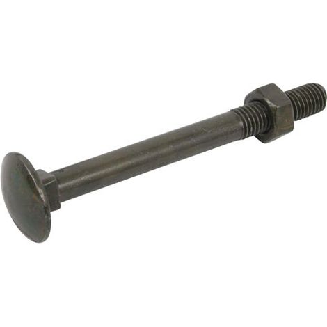 AFBAT Lot de 8 boulons tête bombée acier zingué, L.45 x Diam.7 mm AFBAT (1/2)