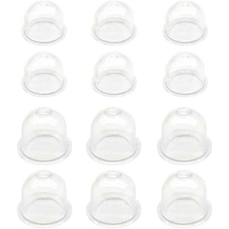 Pompe d'amorçage blanche, 6 pièces x 19 mm/6 pièces x 22 mm, carburateur, coupelle d'huile, bouchon d'amorçage, pompe à carburant pour débroussailleuse, tondeuse, tronçonneuse à essence (1/4)