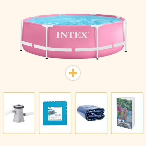 Intex Piscine Tubulaire Ronde - 244x76 cm - 5-pièces  SCB124 (1/5)