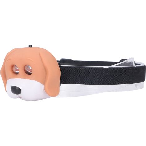 Niedliche LED-Stirnlampe für Kinder, Cartoon-Hunde-Design, tragbare und umweltfreundliche Outdoor-Stirnlampe (1/5)
