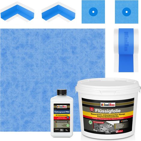 Dichtset 501B Flüssigfolie 4 kg Matte 1 m TF PRO 1 l 5 m Klebeband 2 x Ecke 2 x Manschette (1/5)