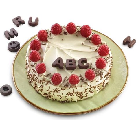 Stampo in silicone per cioccolato silikomart sf169 lettere (1/2)