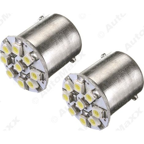 Car LED turn signal lights 1156 BA15S 1210-9 LED brake lights, white car LED bulbs (1/4)