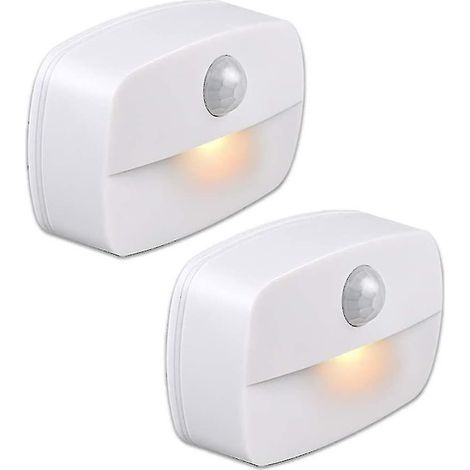 Veilleuse LED automatique, [2 pièces], applique murale avec détecteur de mouvement, autocollante, veilleuse murale (1/3)