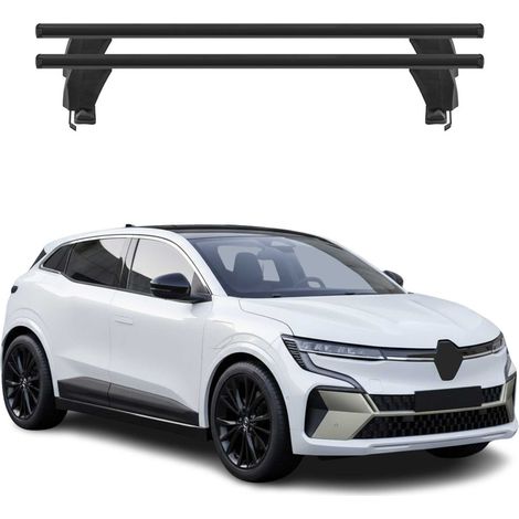 OMAC Dachträger Querträger Alu für Renault Megane E-Tech 2022-2026 – Abschließbar – T-Nut – City-Crash-getestet – Max. 50 kg Schwarz (1/5)