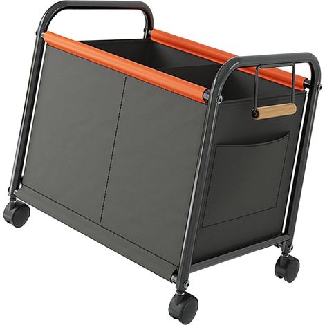 Cassapanca portagiochi su ruote, carrello con ruote, contenitore portaoggetti, organizer per giocattoli, grande cassapanca portagiochi per spiaggia, giardino, sport, cameretta, grigio (1/5)