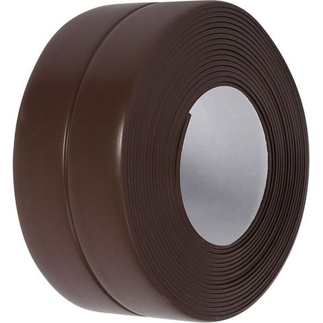 Bande d'étanchéité auto-adhésive pour baignoire et mur pour évier de cuisine (4 marron 38 mm x 3,2 m) (1/5)