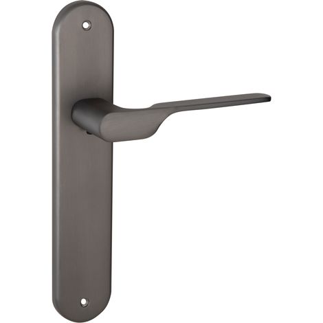 Manilla puerta zamak grafito oval modelo 640 alta intensidad (1/5)