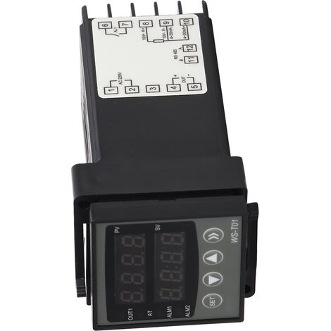 Régulateur de température PID à double affichage, thermostat intelligent multifonctionnel 24 V (1/5)