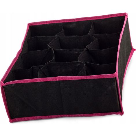 CONTENEDOR PARA ROPA INTERIOR 12 NEGRO (48) GABA (1/3)