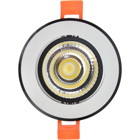 7W COB LED-Spot, 3,3 Zoll verstellbar, 6000K weißer Einbaustrahler, 100-264V, 75mm Bohrloch, verstellbare Deckenleuchte. (1/5)
