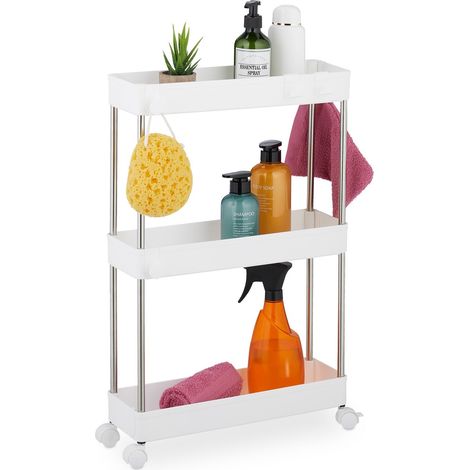Carrito de almacenamiento con ruedas de 3 niveles para cocina o baño