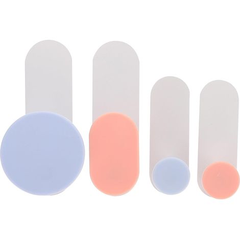muraux décoratifs blancs lot de 4 en acier au carbone et ABS (1/5)
