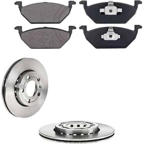 KIT FRENI ANTERIORI compatibile con SKODA FABIA II COMBI (545) - DISCHI + PASTIGLIE OEM: P 85 041 , P 85 121 / 17194 , 16880 , 16882 /SOSTITUZIONE DIRETTA/BASSA POLVERE/SILENZIOSO