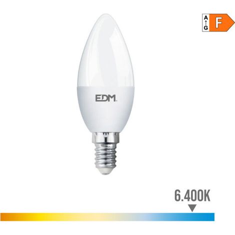 Ampoule Bougie LED E14 7W 600lm 6400K Lumière Froide Ø3,5x10,7cm