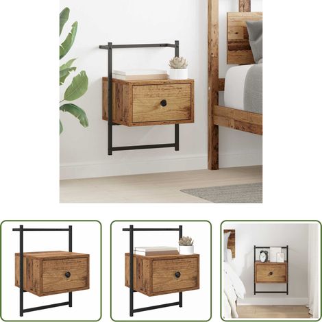 Rangement chambre - Cabinet de chevet Bois ancien 35 x 30 x 51 cm Bois d'ingénierie (1/5)