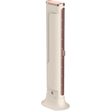 Ventilador de escritorio sin aspas, recargable por USB, silencioso y compacto, para montaje debajo del monitor, 3 velocidades, gris. (1/5)