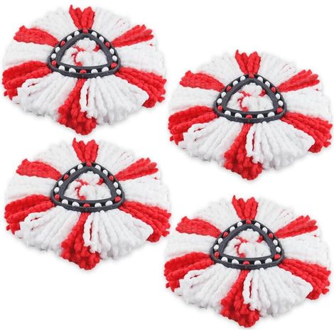Lingette de rechange en microfibre. réutilisable. 2 en 1. pour balai rotatif O-Cedar/Vileda. tête de balai lavable