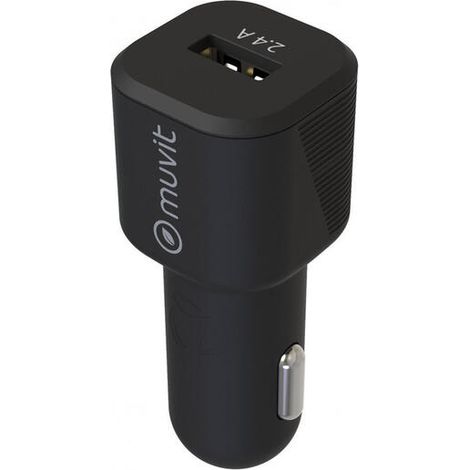 Cargador de Coche Muvit 1,2 m Negro (1/4)