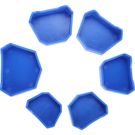 Kit de 6 bases en plâtre dentaire pour empreintes et soins bucco-dentaires (1/5)