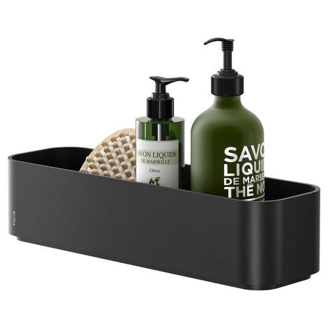 Tiger 2 Store Etagère de douche 35x11x8cm Noir (1/5)